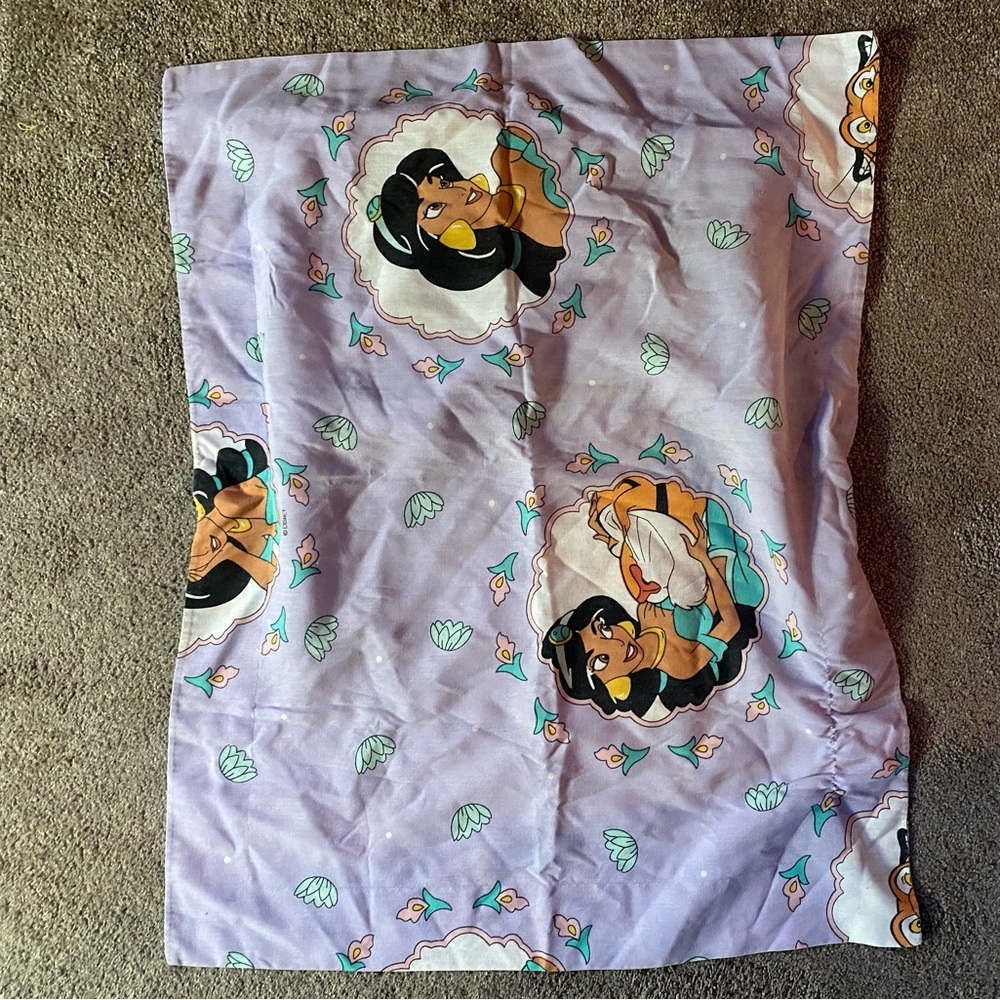 Vintage Disney Princess Pillow Case Princess Jasmine